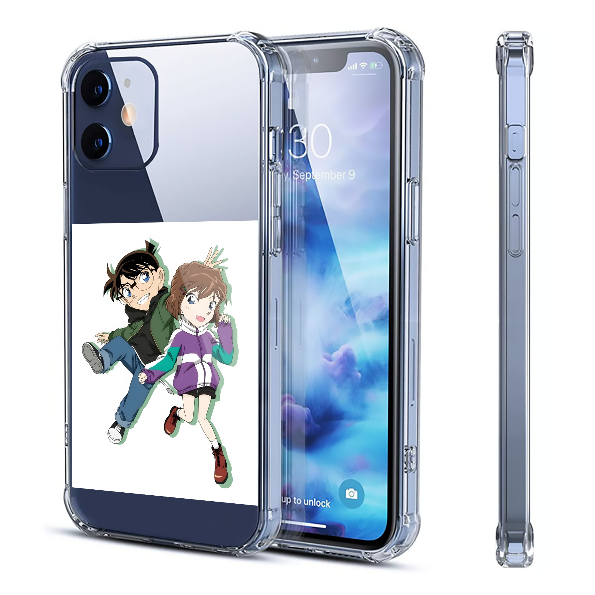 （画像用） 名探偵コナン 灰原 哀 はいばら あい Detective Conan Anita Hailey、Vi Graythorn Haibara Ai 【iPhone 12シリーズ対応】透明スマホケース（クリアソフトケース）